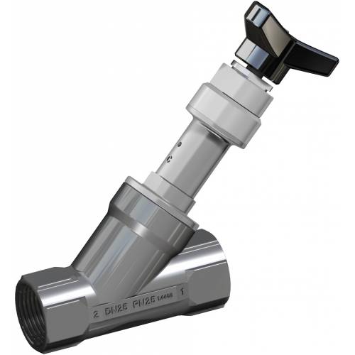 Pneumatic angle seat valve ares manual drive pneumatic valve with